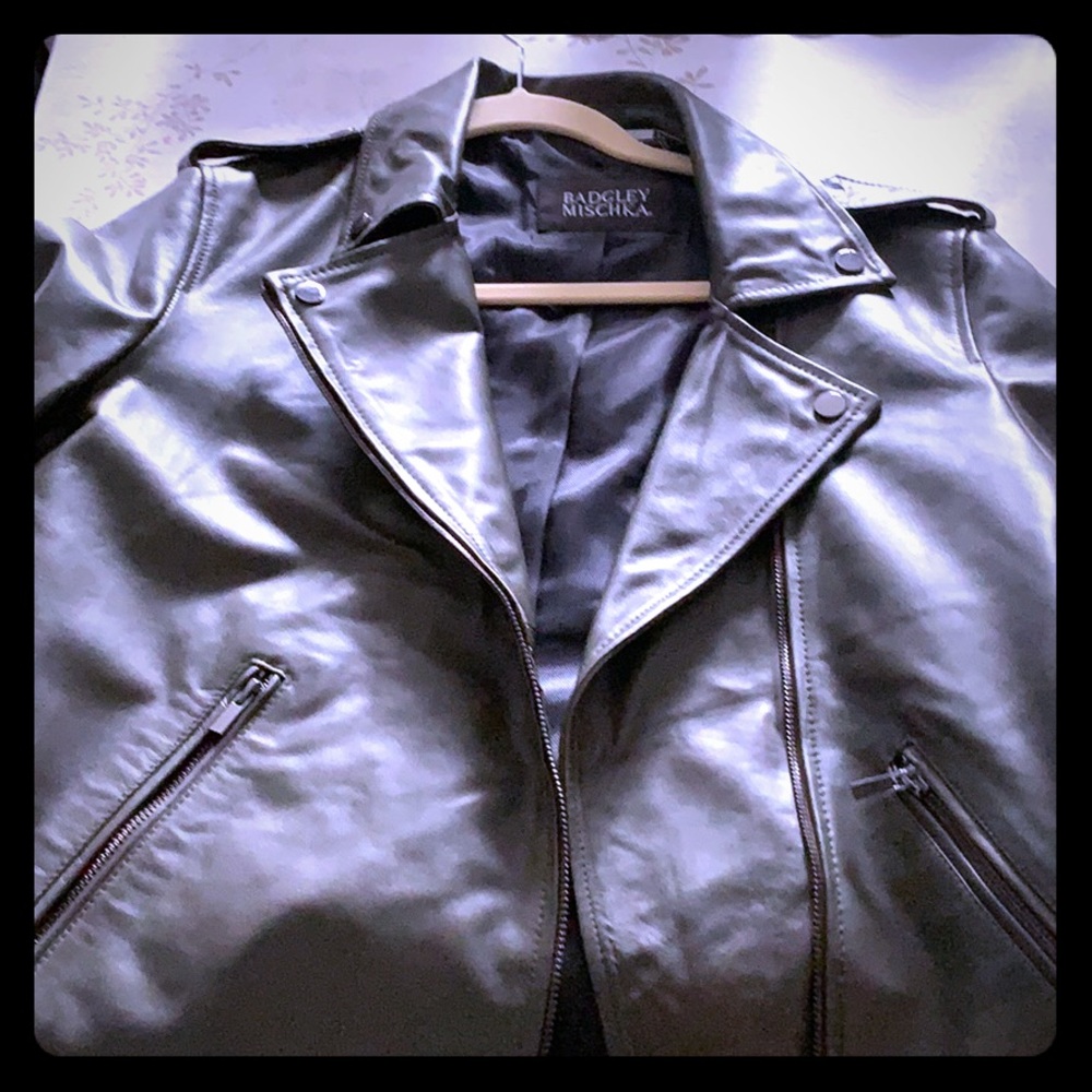Green leather jacket